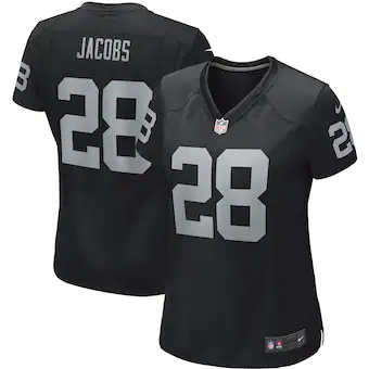 womens nike josh jacobs black las vegas raiders game player